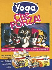X0848 YOGA che forza - Power Rangers - Pubblicità del 1995 - Advertising usato  Villafranca Piemonte