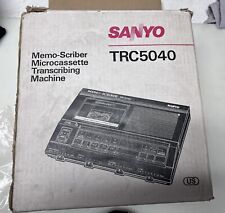 Transcriptor microcassette con interruptor de pie Sanyo TRC 5040 Memoscriber segunda mano  Embacar hacia Argentina