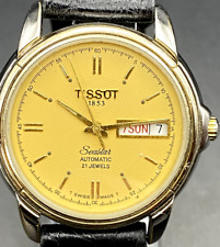 Relógio de pulso masculino vintage fabricado na Suíça automático tissue 1853 Seastar ETA 2846 comprar usado  Enviando para Brazil