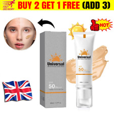 Protetor solar colorido universal para rosto, SPF 50 hidratante facial, protetor solar comprar usado  Enviando para Brazil