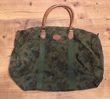 Antiga Bolsa de Lona Gap Duffel Weekender Verde Exército BOHO Floral com Alças de Couro comprar usado  Enviando para Brazil