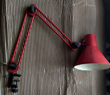 De colección antigua mesa de luz retro lámpara roja metal URSS SOVIET segunda mano  Embacar hacia Argentina