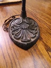 Lámpara de cuello de ganso antigua base de hierro fundido industrial art deco de colección segunda mano  Embacar hacia Argentina