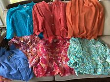 Ruby Rd. Lote múltiple de 7 camisas de primavera verano azul naranja rosa XL 18 segunda mano  Embacar hacia Argentina