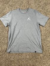 Camiseta masculina manga curta Nike Air Jordan logotipo bordado cinza grande comprar usado  Enviando para Brazil