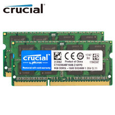 Memória RAM Sodimm Crucial DDR3L 16GB 2x8GB 1600 MHZ PC3L-12800 1.35V , usado comprar usado  Enviando para Brazil