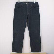 Pantalones de sarga de algodón Incotex Cinque Ray de ajuste regular de 5 bolsillos para hombre 32 x 29 pizarra segunda mano  Embacar hacia Argentina