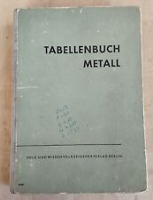 Tabellenbuch metall volk gebraucht kaufen  Altenburg