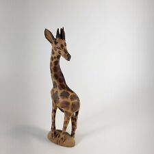 Vintage Hand Carved Wooden Giraffe Africian Animal Figure Statue 8.5” Tall for sale  Shipping to South Africa