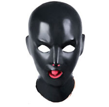 Latex Rubber 3D Brace Headgear Hood Mysterious hood with Tongue Nose Tube 0.4mm for sale  Shipping to Ireland