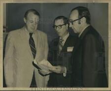 1971 Press Photo Dr. Norbert B. Enzer with colleagues LSU Rehabilitation Seminar for sale  Shipping to South Africa
