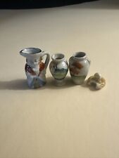 Vintage Small Oriental Person Vase, Toothpick Holder, Figurine Lot Japan for sale  Shipping to South Africa