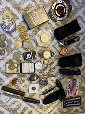BIG Junk Drawer Lot Antique COINS Collectibles Silver Dollar Pocket knives for sale  Shipping to South Africa