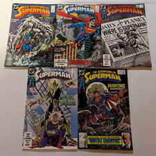 Adventures of Superman 449 450 451 452 453 Lois Lane Lex Luthor DC Comics for sale  Shipping to South Africa