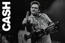 JOHNNY CASH - MIDDLE FINGER SALUTE POSTER - 24x36 SAN QUENTIN PRISON 3412 for sale  Shipping to Canada