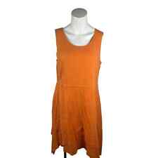 New Soft Surroundings Beech Gauze Dress Women's PM Petite Medium Celosia Orange for sale  Shipping to South Africa