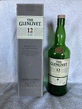 Usado, Whisky escocés de malta de 12 años The Glenlivet ~ botella y caja vacía de 1 litro segunda mano  Embacar hacia Argentina