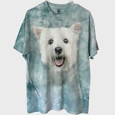 Camiseta masculina The Mountain West Highland Terrier grande azul tingida manga curta comprar usado  Enviando para Brazil