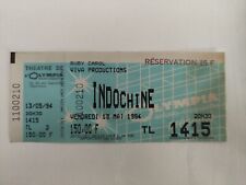 Indochine ticket billet d'occasion  Sucy-en-Brie