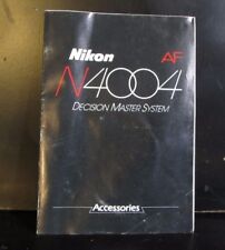 Used nikon n4004 for sale  Ben Lomond