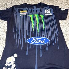 Usado, Camiseta vintage DC Ken Block #43 Monster Energy Ford Racing 17x25 comprar usado  Enviando para Brazil