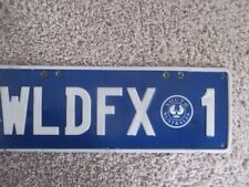 SA PLACA DE MATRÍCULA PERSONALIZADA LEVEMENTE USADA "WLDFX 1" BRANCA AZUL MARINHO comprar usado  Enviando para Brazil