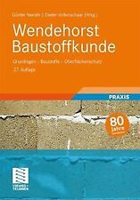 Wendehorst baustoffkunde grund gebraucht kaufen  Berlin