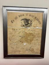 Documentos de descarga de Maine de 1864 documento de la Guerra Civil segunda mano  Embacar hacia Mexico