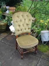 Antique deep buttoned for sale  LEICESTER