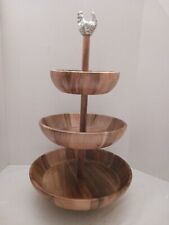 Tiered wooden serving for sale  Florence