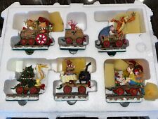 Disney Winnie The Pooh & Friends Christmas Holiday Train Set Danbury Mint for sale  Shipping to South Africa