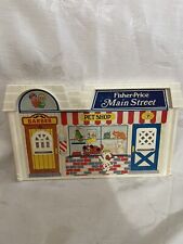 Vintage Fisher Price Little People 2500 Main Street Pet Shop, painel de brinquedos de barbeiro, usado comprar usado  Enviando para Brazil