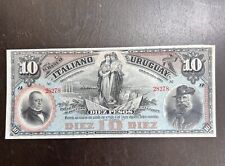 Uruguay Italiano El Banco 10 Pesos 1887 segunda mano  Embacar hacia Mexico