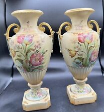 Usado, Antiguos jarrones decorativos de ánfora manipulados urna tulipanes pintados a mano porcelana segunda mano  Embacar hacia Argentina