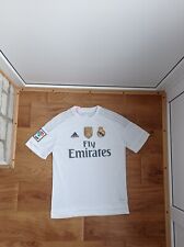 Usado, Camiseta Real Madrid 2015 - 2016 Home Fútbol Camiseta Adidas Talla Juvenil XL Niños segunda mano  Embacar hacia Mexico