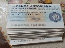 Miniassegni banca antoniana usato  Campobello Di Mazara