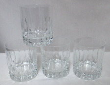 Crystal Double Old Fashioned Crystal Glass Set 4 tumblers 3.7" tall Cocktail for sale  Shipping to South Africa
