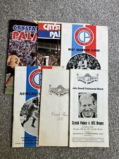 Crystal palace programmes for sale  HINDHEAD