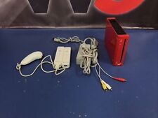 Used, Nintendo Wii Red Console RVL-001 w/Cables & Controllers (power tested) for sale  Shipping to South Africa