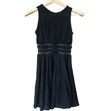 Usado, Vestido feminino Free People preto renda crochê floral recorte na cintura linha A 4 comprar usado  Enviando para Brazil