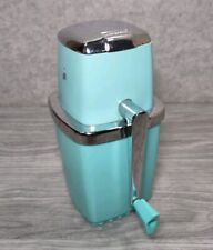 Vintage 1950's Turquoise Sears "Maid of Honor" Table Hand Crank Ice Crusher for sale  Shipping to South Africa