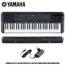 Usato, YAMAHA PSR E273 TASTIERA MUSICALE PIANOLA CON SUONI PIANOFORTE + ALIMENTATORE usato  Casarano