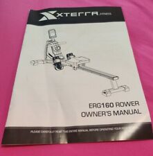 Xterra Fitness ERG160 Rower Owners Manual ONLY for sale  North Richland Hills