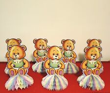 Centros de mesa de panal de 8"" de colección Beistle Peluchebear de 8"" sonajero RainbowBaby 2003 , usado segunda mano  Embacar hacia Argentina