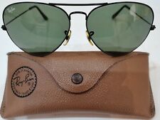 1990's VINTAGE B&L RAY-BAN U.S.A AVIATOR BLACK 62[]14 L2821 G-15 & ESTOJO ORIGINAL comprar usado  Enviando para Brazil