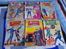 6 Action Comics Numbers 266 267 268 298 319 341 1960-1966 DC Comics Superman B25, used for sale  Shipping to South Africa