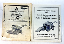 Vintage Allis-Chalmers Gleaner Combine Operator's Manuals for sale  Shipping to South Africa