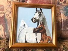 Arab horses watercolour for sale  MEIFOD