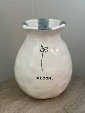 Vaso de cerâmica Rae Dunn “BLOOM” listras verdes covinhas brancas por magenta comprar usado  Enviando para Brazil