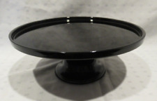 Used, Vintage Black Glass "purple" Cake Stand 11.75 inches diameter for sale  Shipping to South Africa